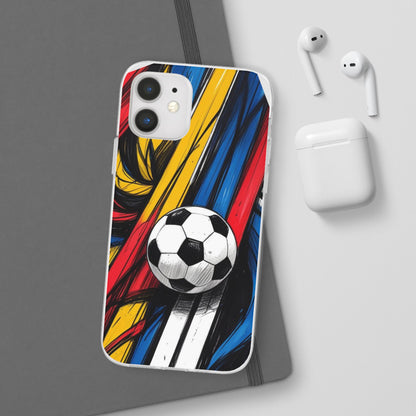 Clear Soccer Flex Case For iPhone