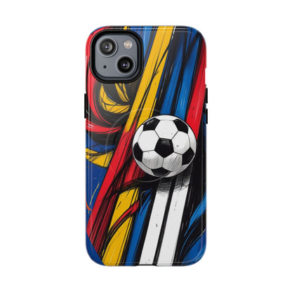 Tough Magnetic Case For iPhone Fun Soccer Ball Pattern Design for Soccer Lovers