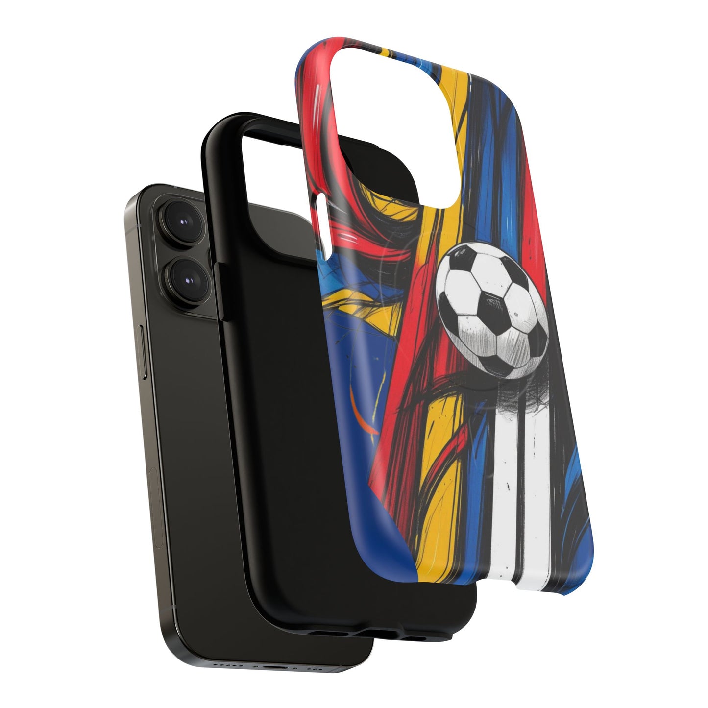 Tough Magnetic Case For iPhone Fun Soccer Ball Pattern Design for Soccer Lovers