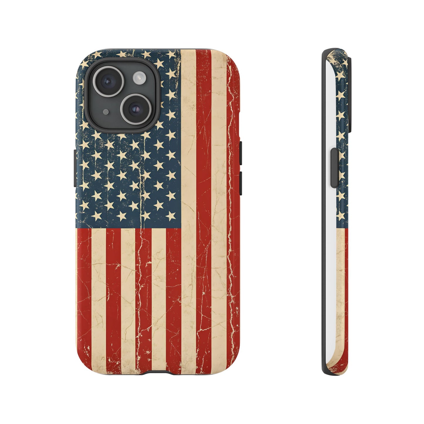 Vintage American Flag Phone Case — Patriotic Tough Case