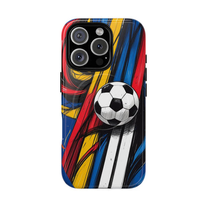 Tough Magnetic Case For iPhone Fun Soccer Ball Pattern Design for Soccer Lovers
