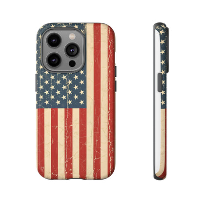 Vintage American Flag Phone Case — Patriotic Tough Case