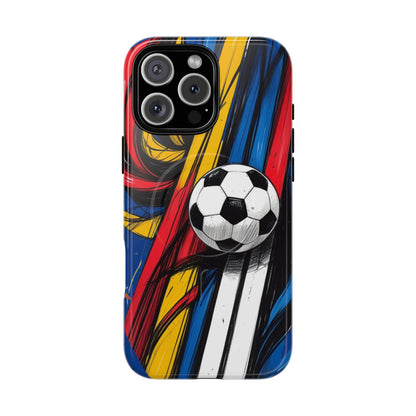Tough Magnetic Case For iPhone Fun Soccer Ball Pattern Design for Soccer Lovers
