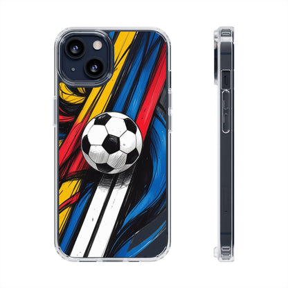 Impact-Resistant Case iPhone Case Soccer Lovers Fun Soccer Ball Pattern Cool Sport Design