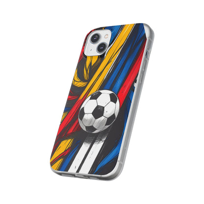 Clear Soccer Flex Case For iPhone