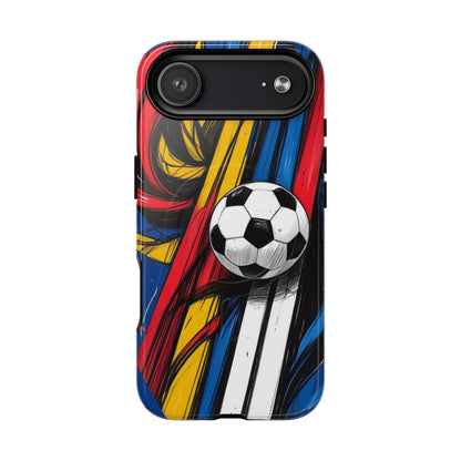 Tough Magnetic Case For iPhone Fun Soccer Ball Pattern Design for Soccer Lovers
