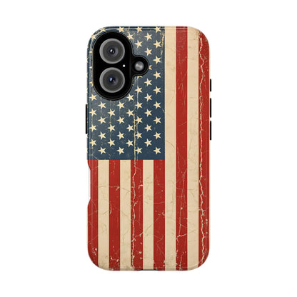 Vintage American Flag Phone Case — Patriotic Tough Case