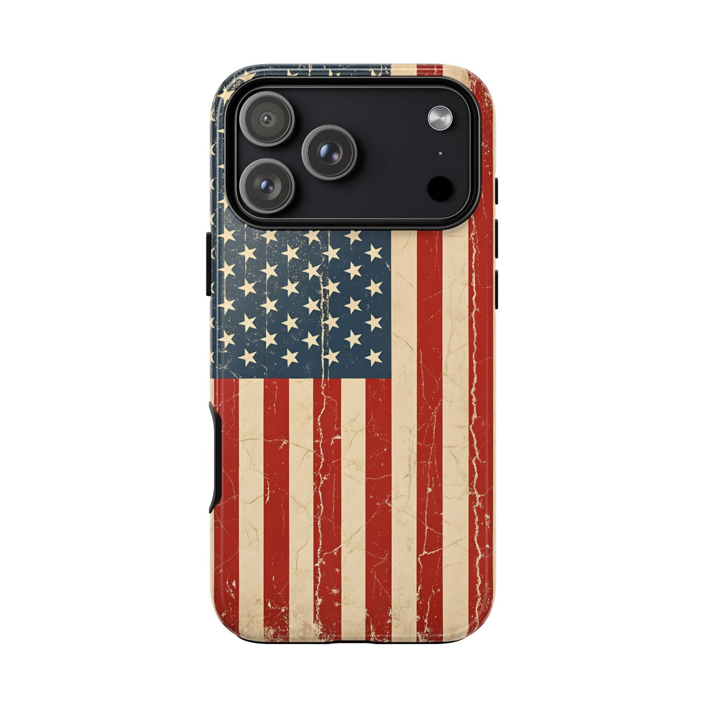 Vintage American Flag Phone Case — Patriotic Tough Case