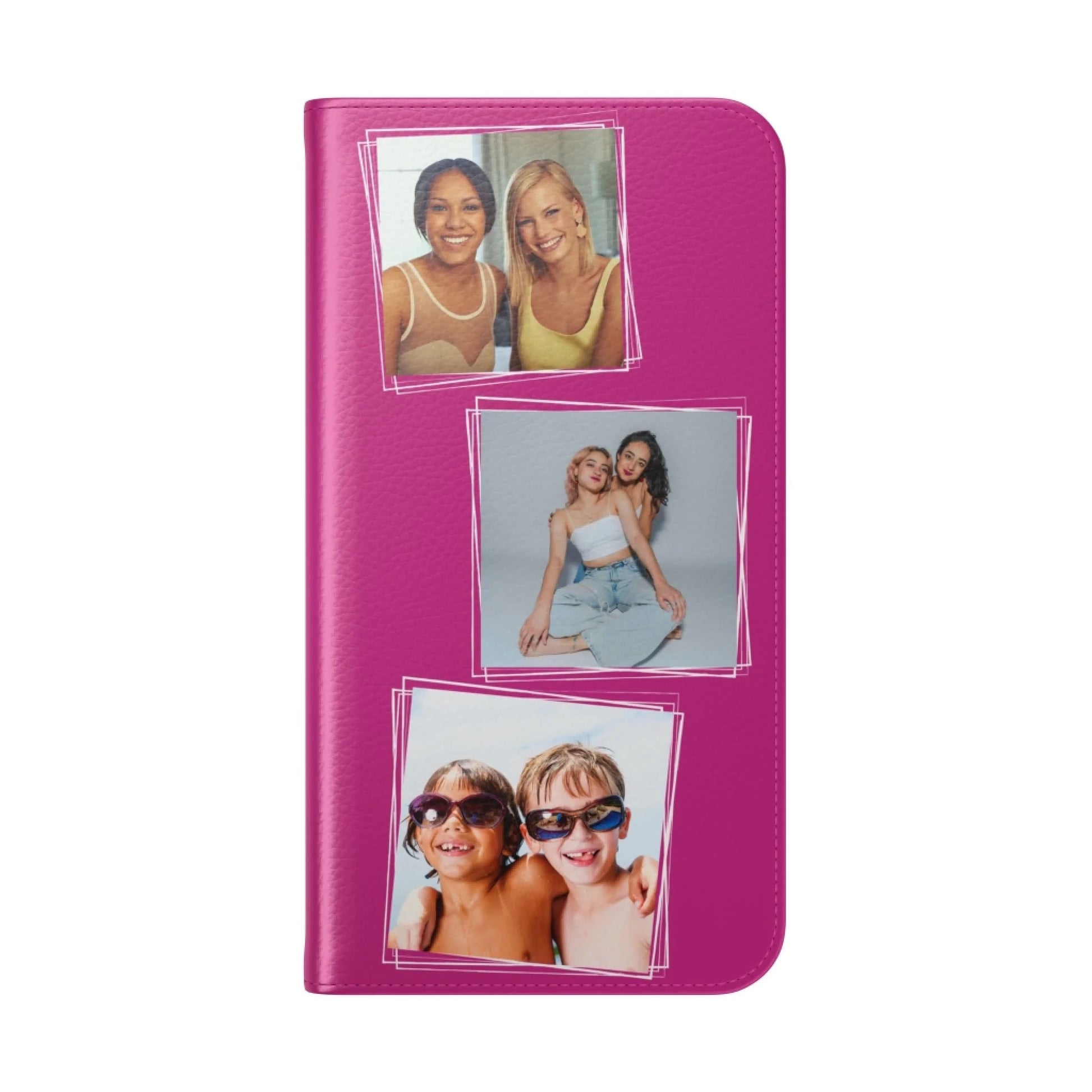Printify Mocky iPhone Flip 3 Photos(Pink)3