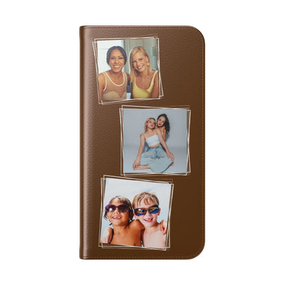 Printify Mocky iPhone Flip 3 Photos(DBrown)3