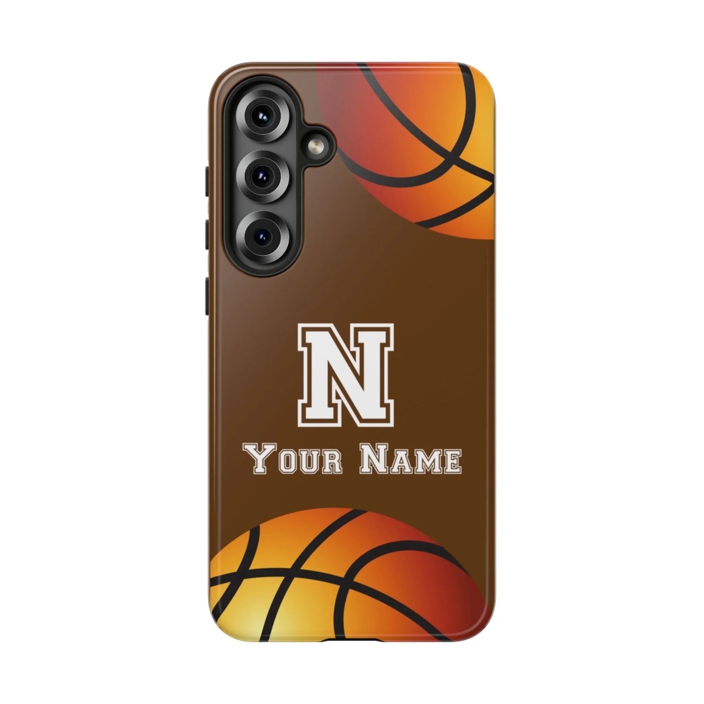 Printify Basketball Initials(Brown)