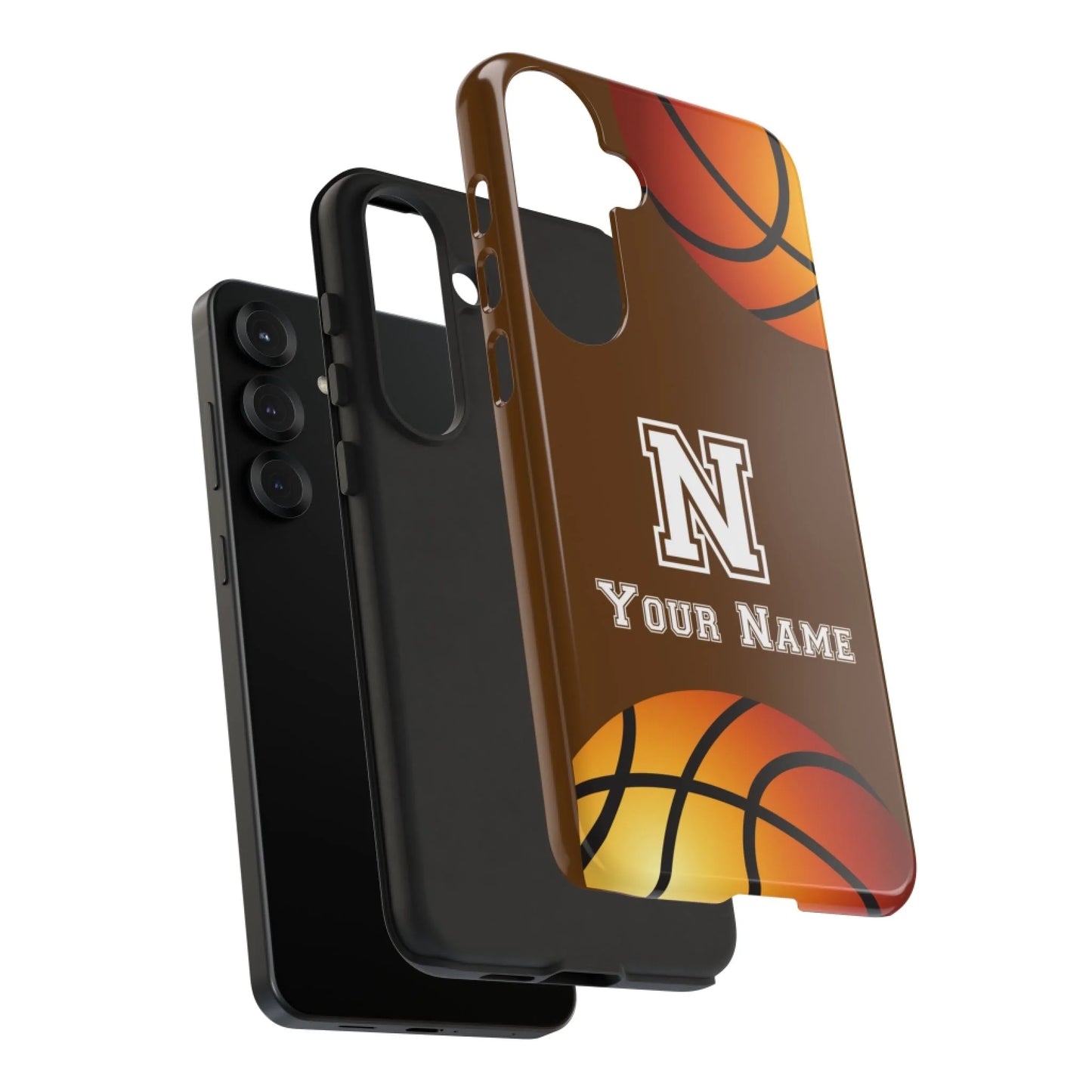 Printify Basketball Initials(Brown)4