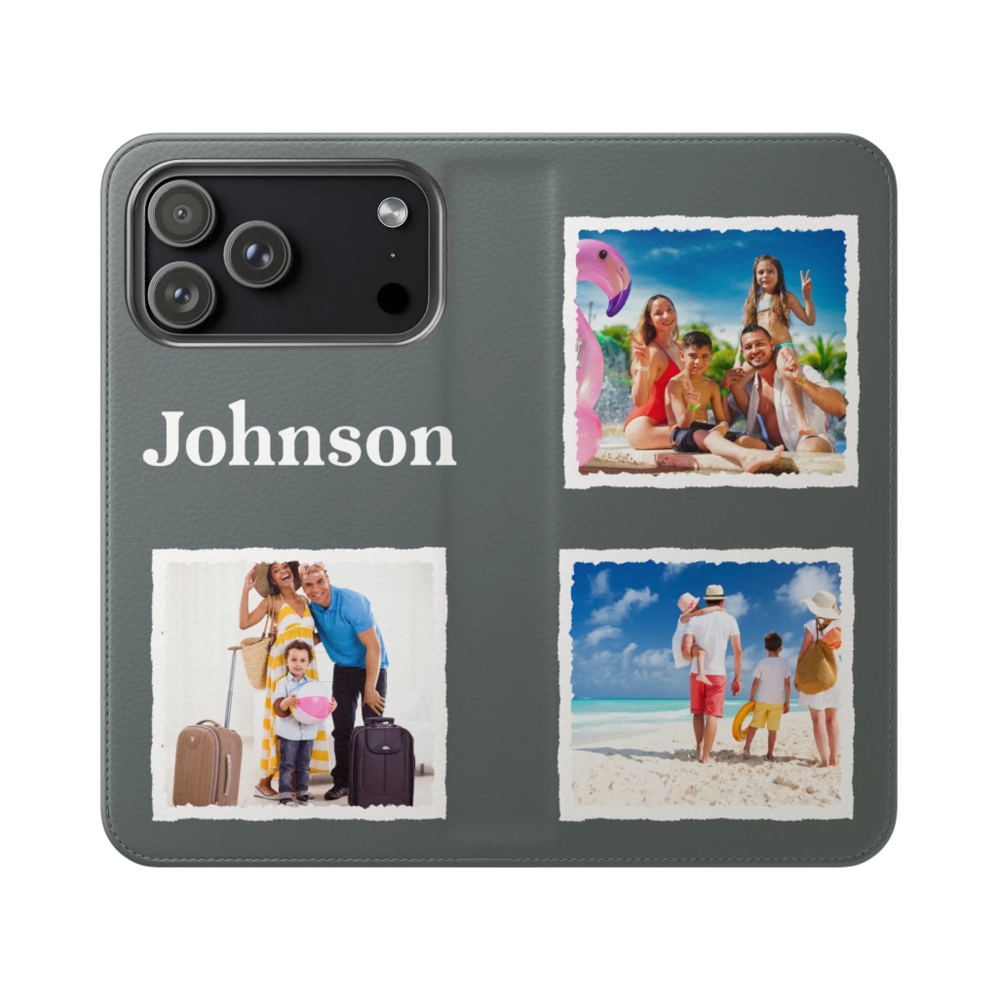 Printify Flip Case Mockup(Gray)