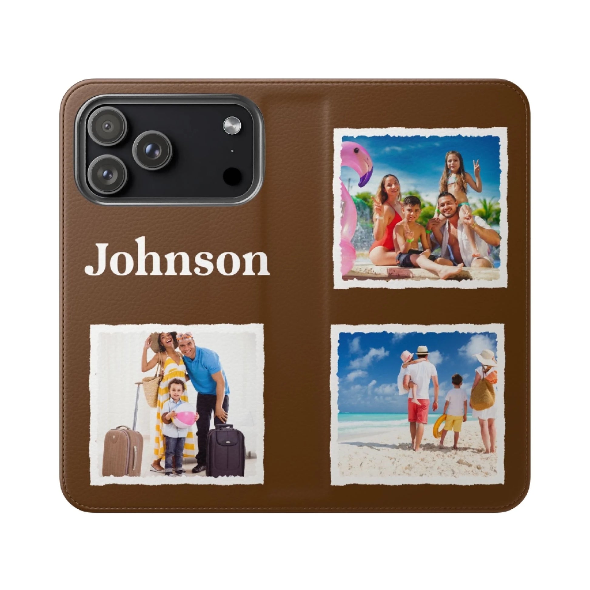 Printify Flip Case Mockup(Brown)