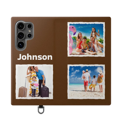 Printify Flip Case Samsung (Brown)