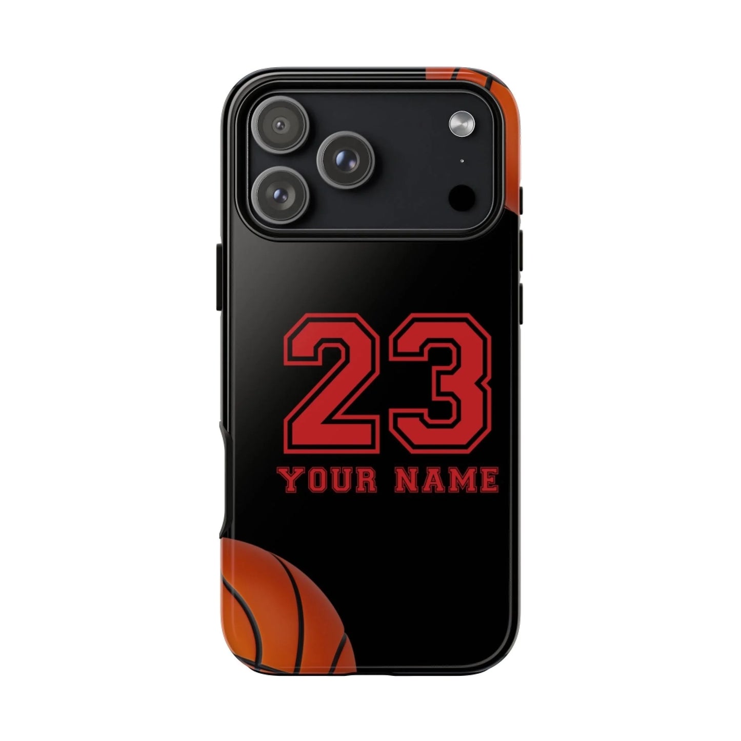 Printify Basketball Tough Case iPhone Black