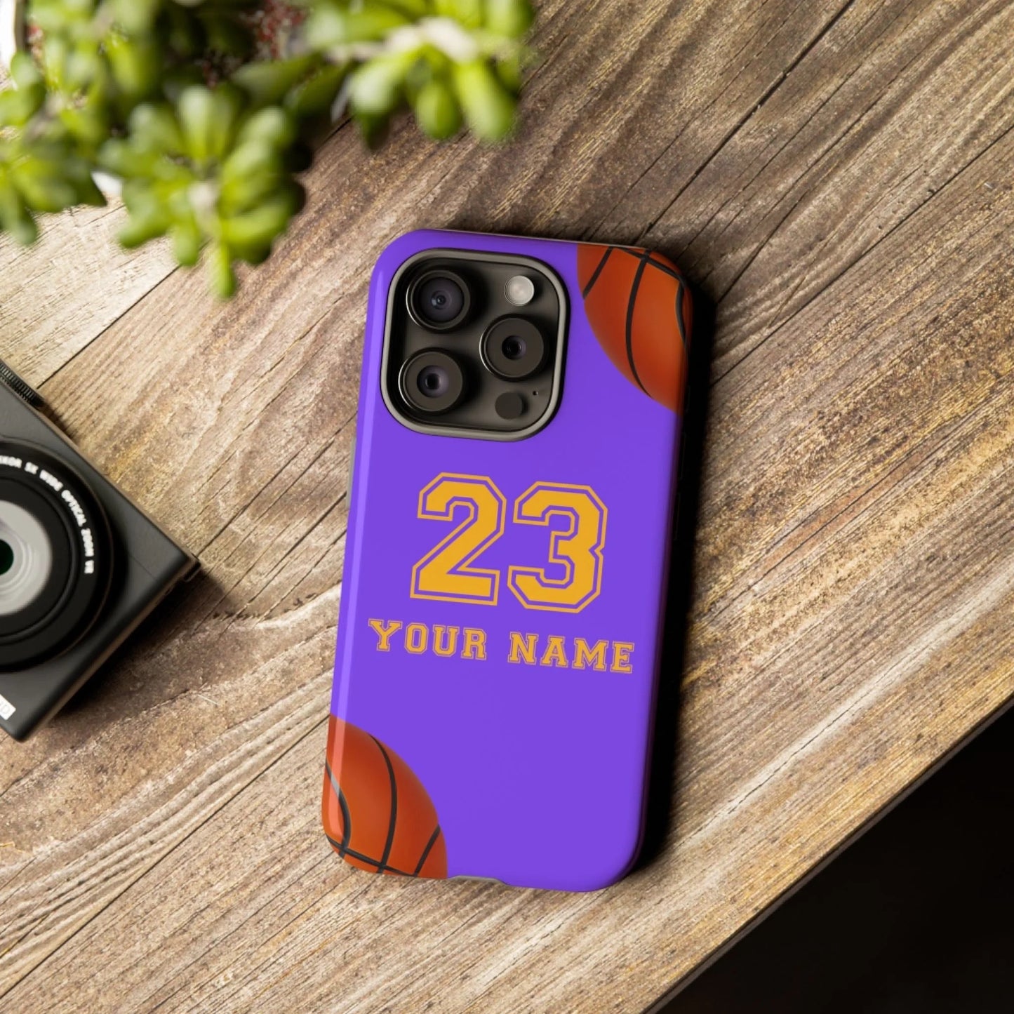 Printify Basketball Tough Case iPhone Purple 2