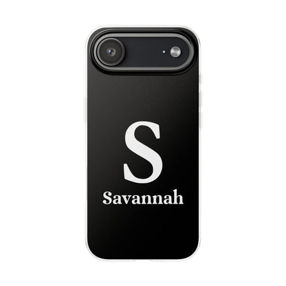 Personalized iPhone clear  Flexi Case
