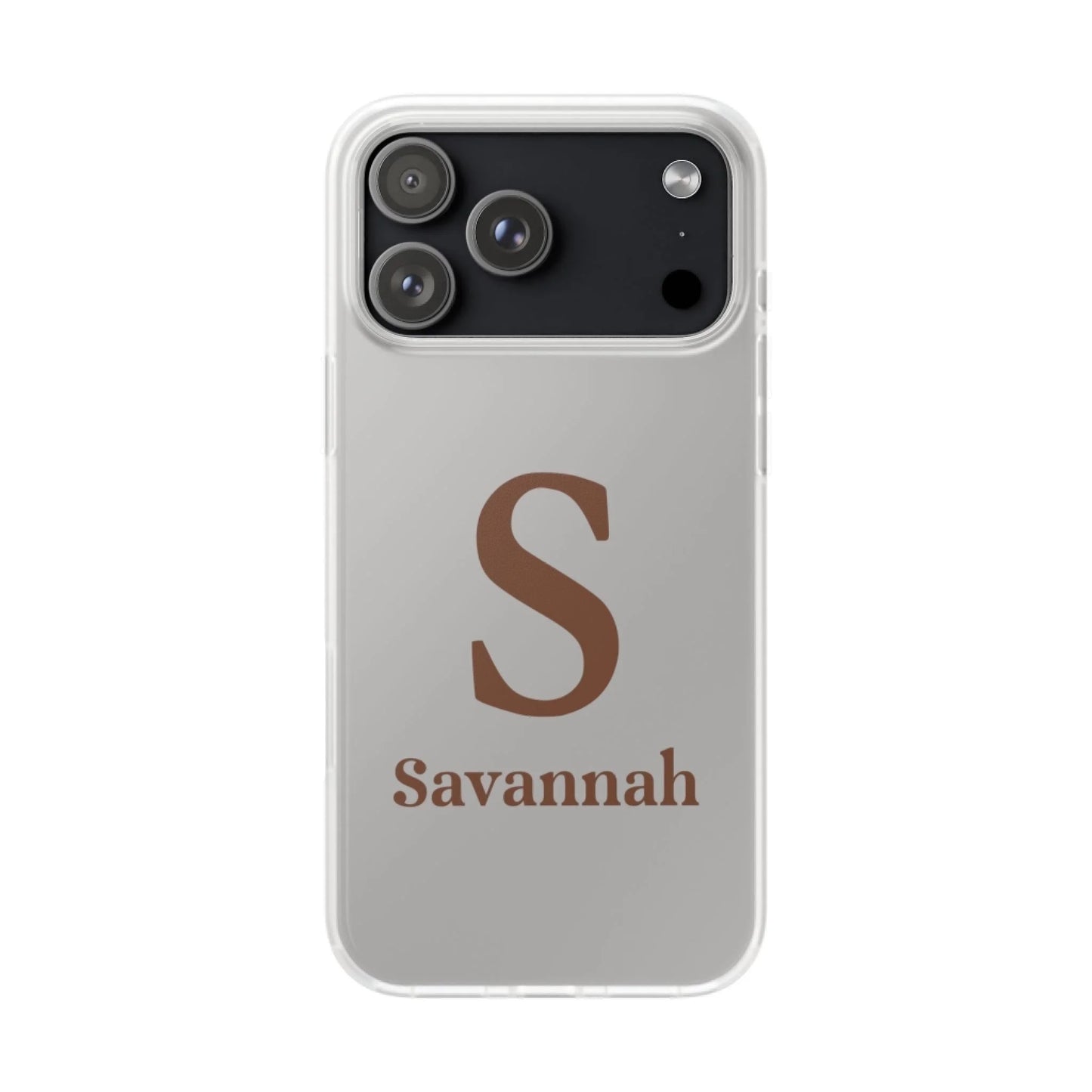 iPhone Custom Flexi Case Transparent