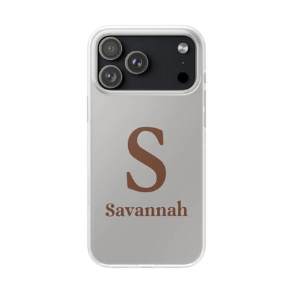 iPhone Custom Flexi Case Transparent