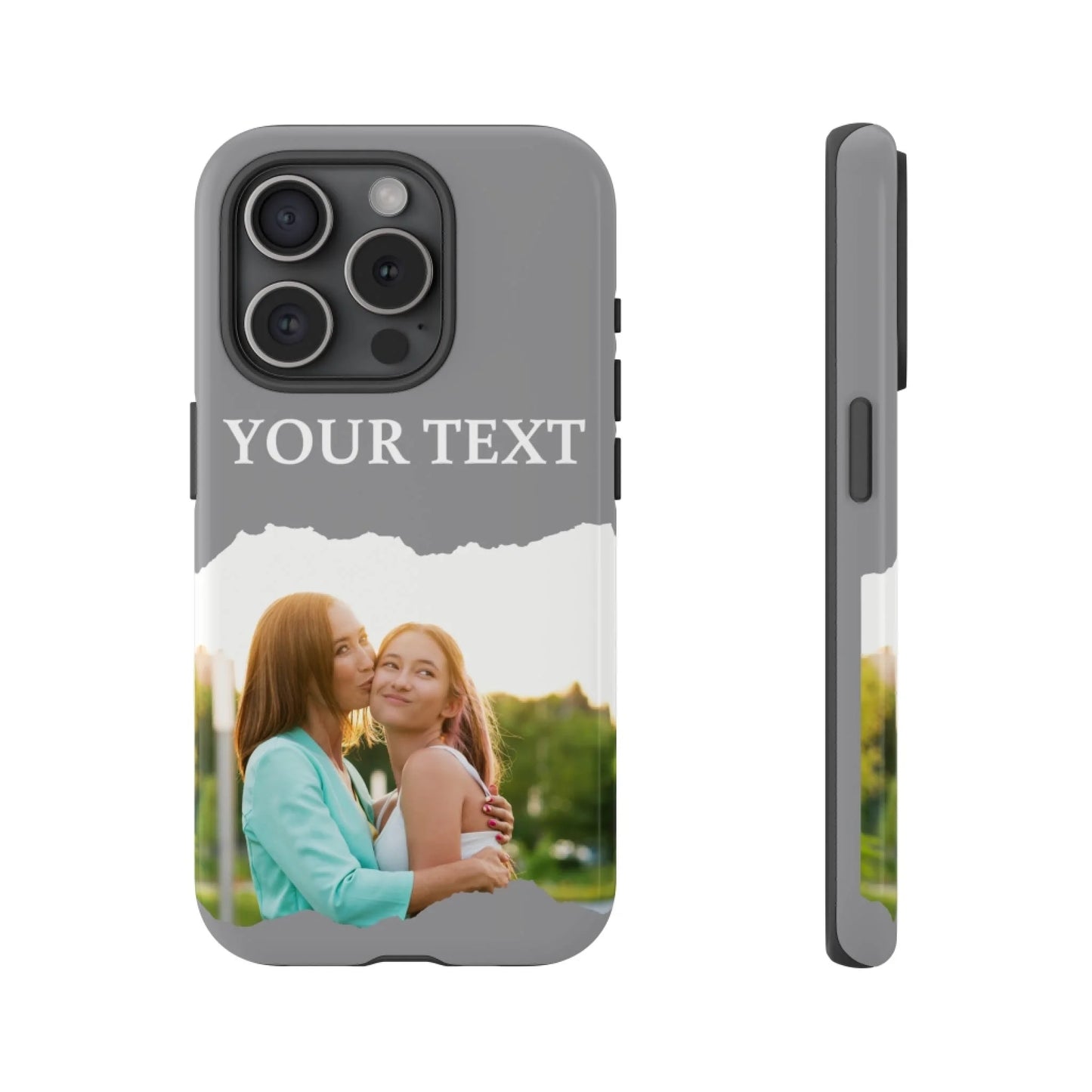Printify iPhone Photo Tough Case Gray 3