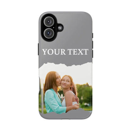 Printify iPhone Photo Tough Case Gray