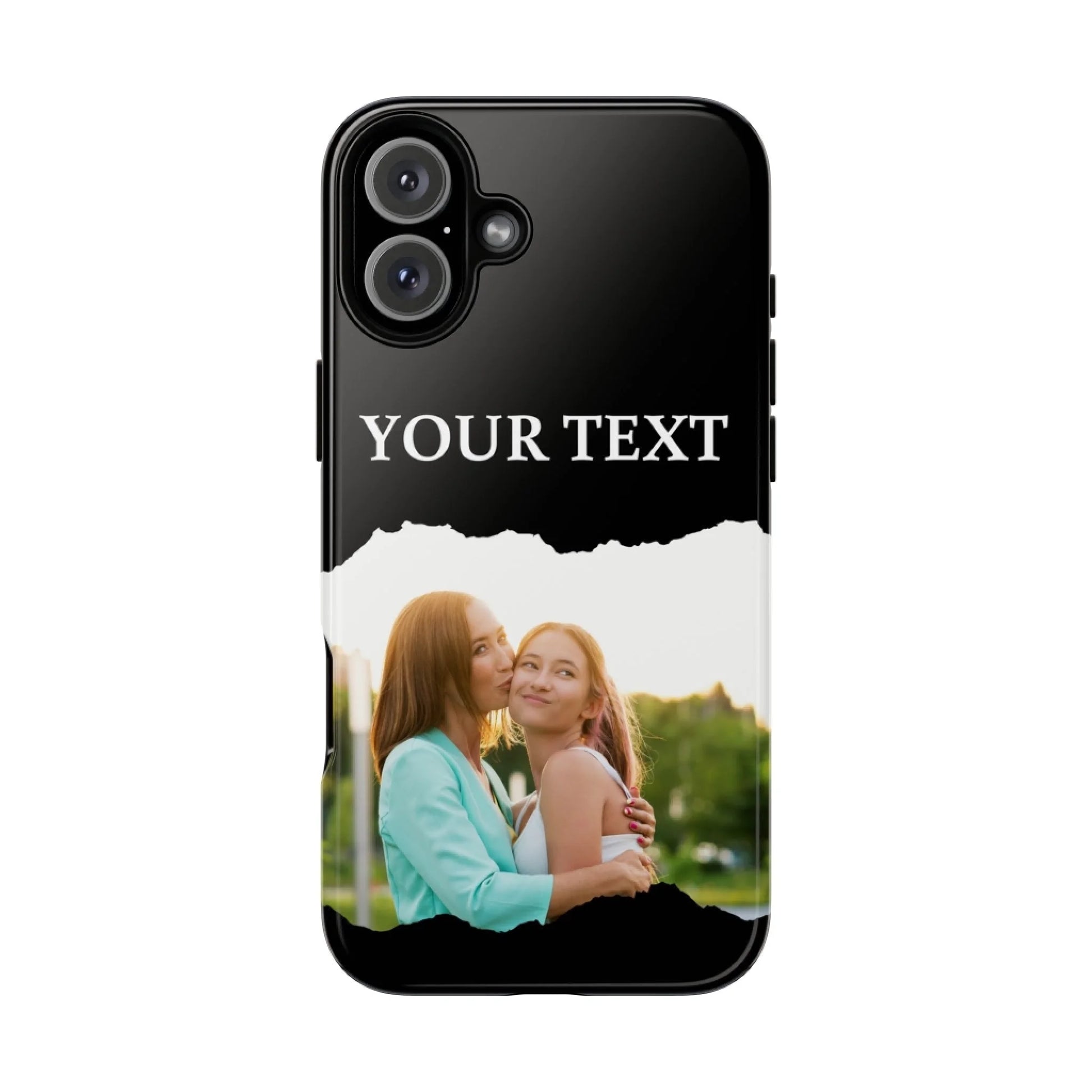Printify iPhone Tough Case Photo Black