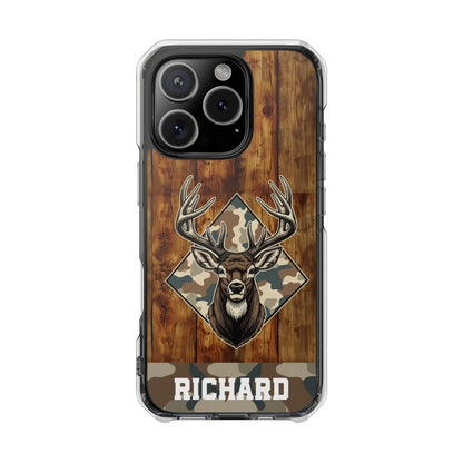 Printify Deer Tough Clear Mag Safe iPhone 3