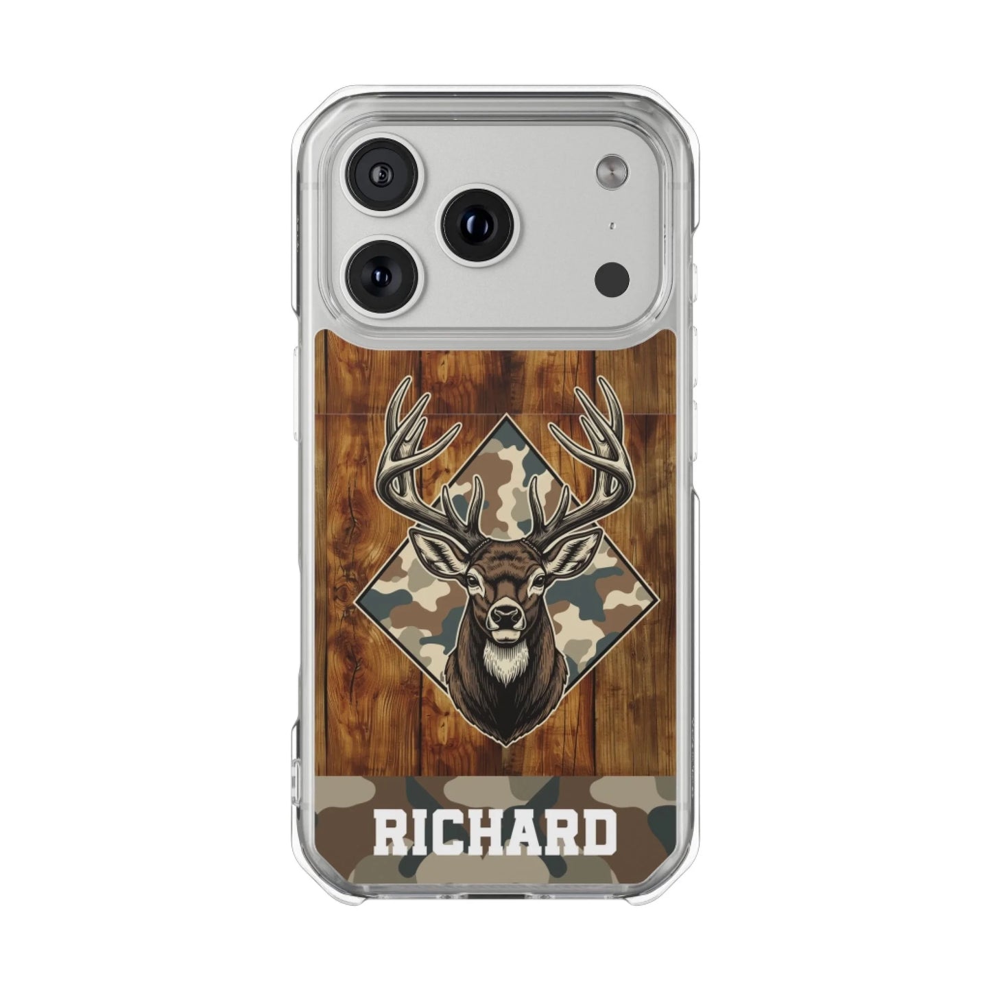 Printify Deer Tough Clear Mag Safe iPhone