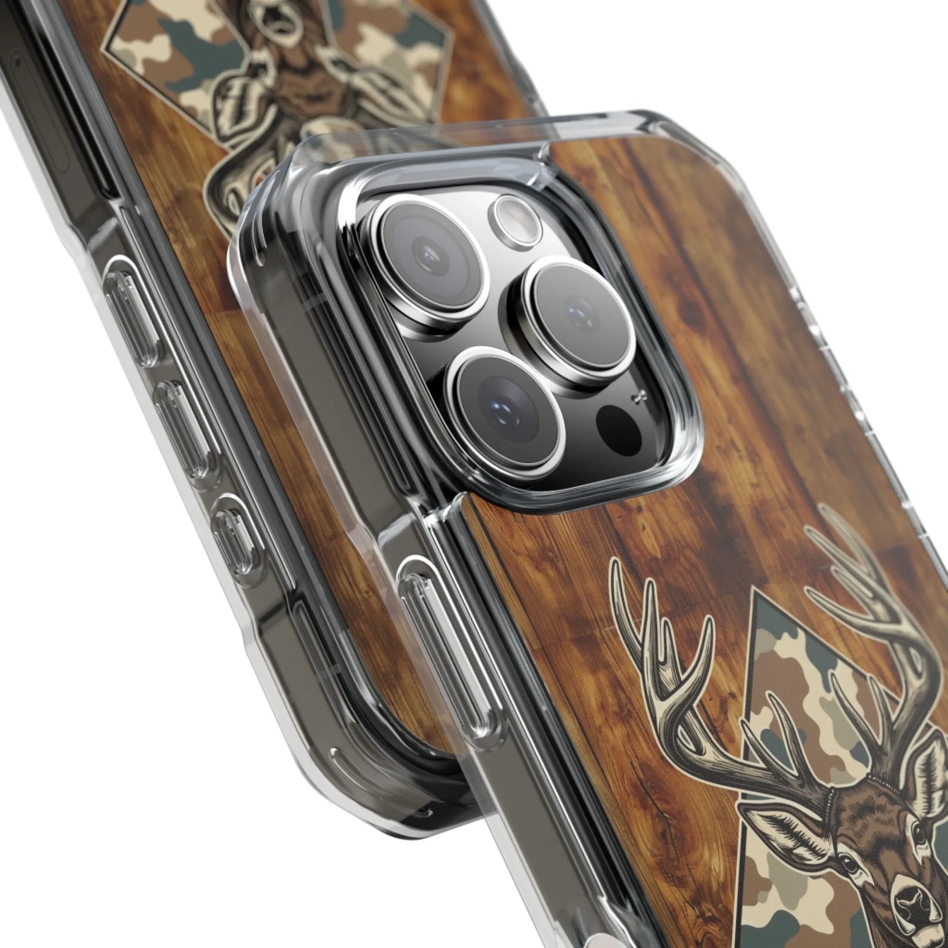 Printify Deer Tough Clear Mag Safe iPhone 4