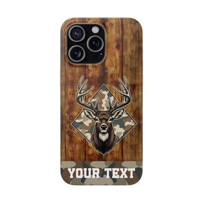 Printify Deer Hunting Flexi Case iPhone