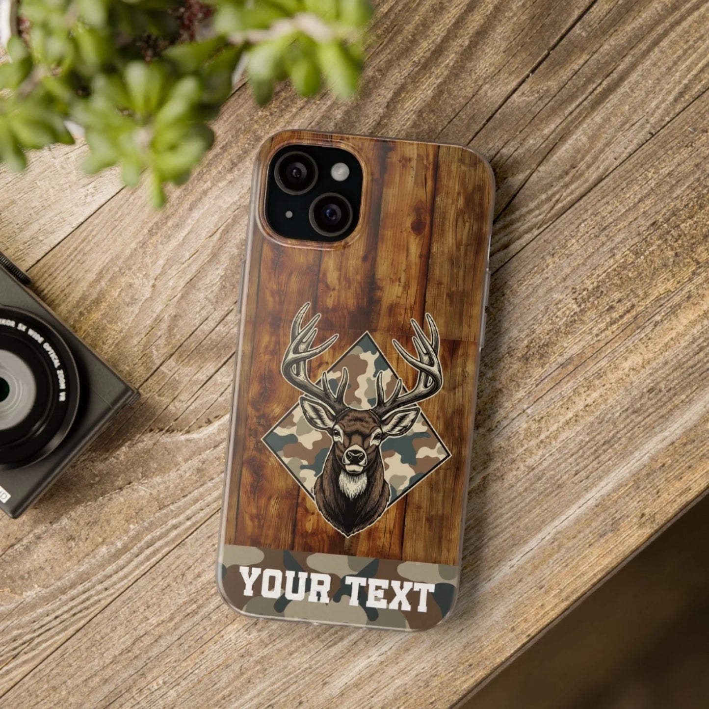 Printify Deer Hunting Flexi Case iPhone 8