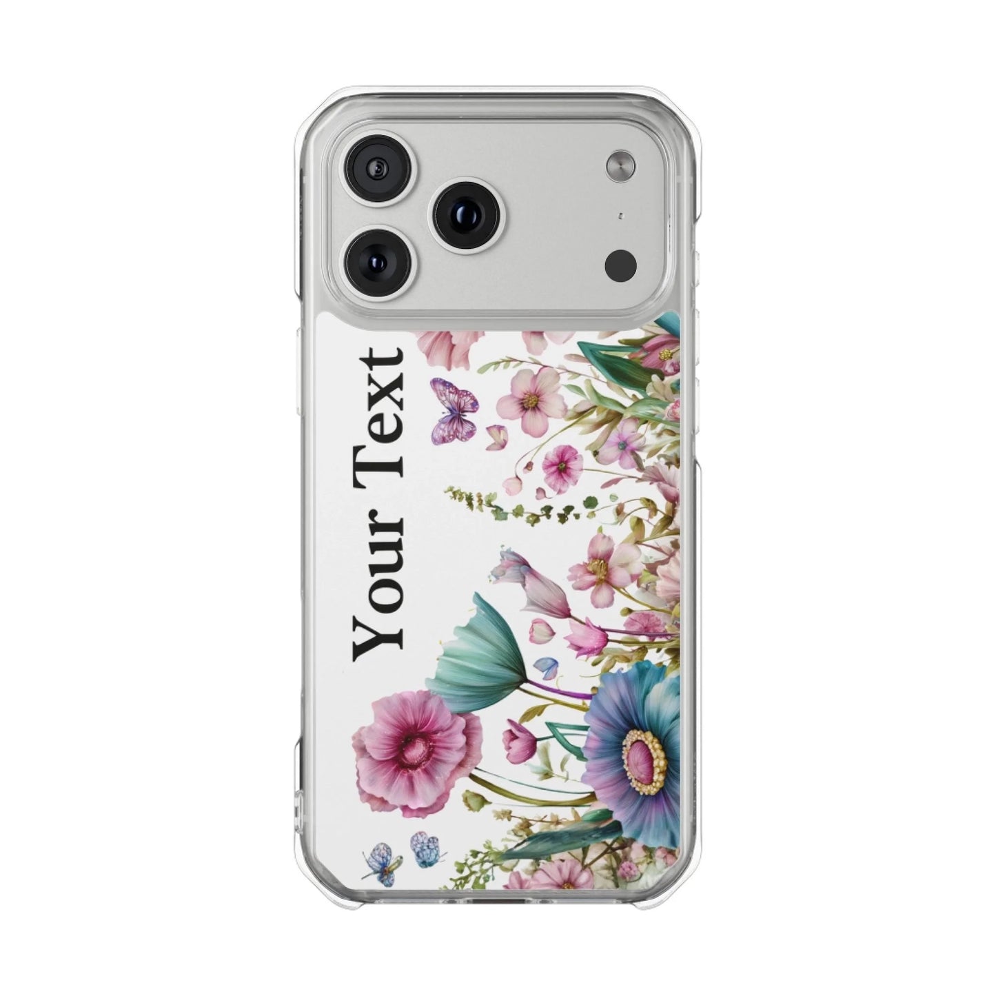 Printify Flower iPhone Clear Case 2