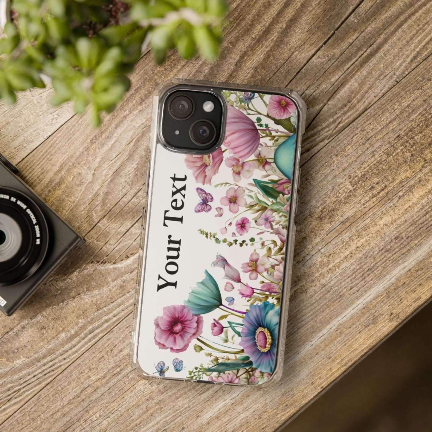 Printify Flower iPhone Clear Case 6