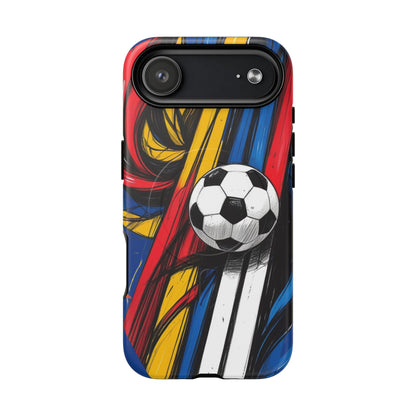 Tough Magnetic Case For iPhone Fun Soccer Ball Pattern Design for Soccer Lovers