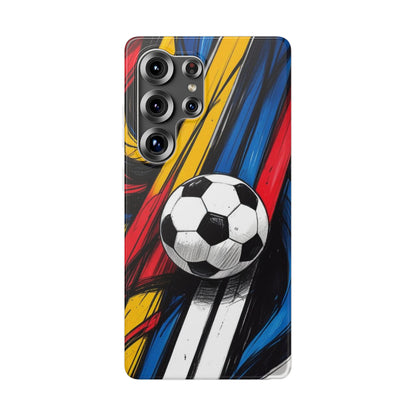 Clear Soccer Flex Case For Samsung Galaxy