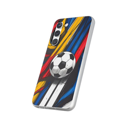 Clear Soccer Flex Case For Samsung Galaxy