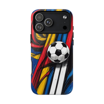 Tough Magnetic Case For iPhone Fun Soccer Ball Pattern Design for Soccer Lovers
