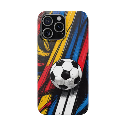 Clear Soccer Flex Case For iPhone