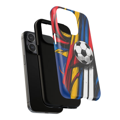 Tough Magnetic Case For iPhone Fun Soccer Ball Pattern Design for Soccer Lovers