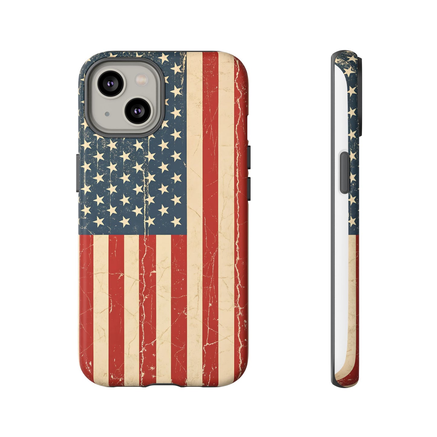 Vintage American Flag Phone Case — Patriotic Tough Case