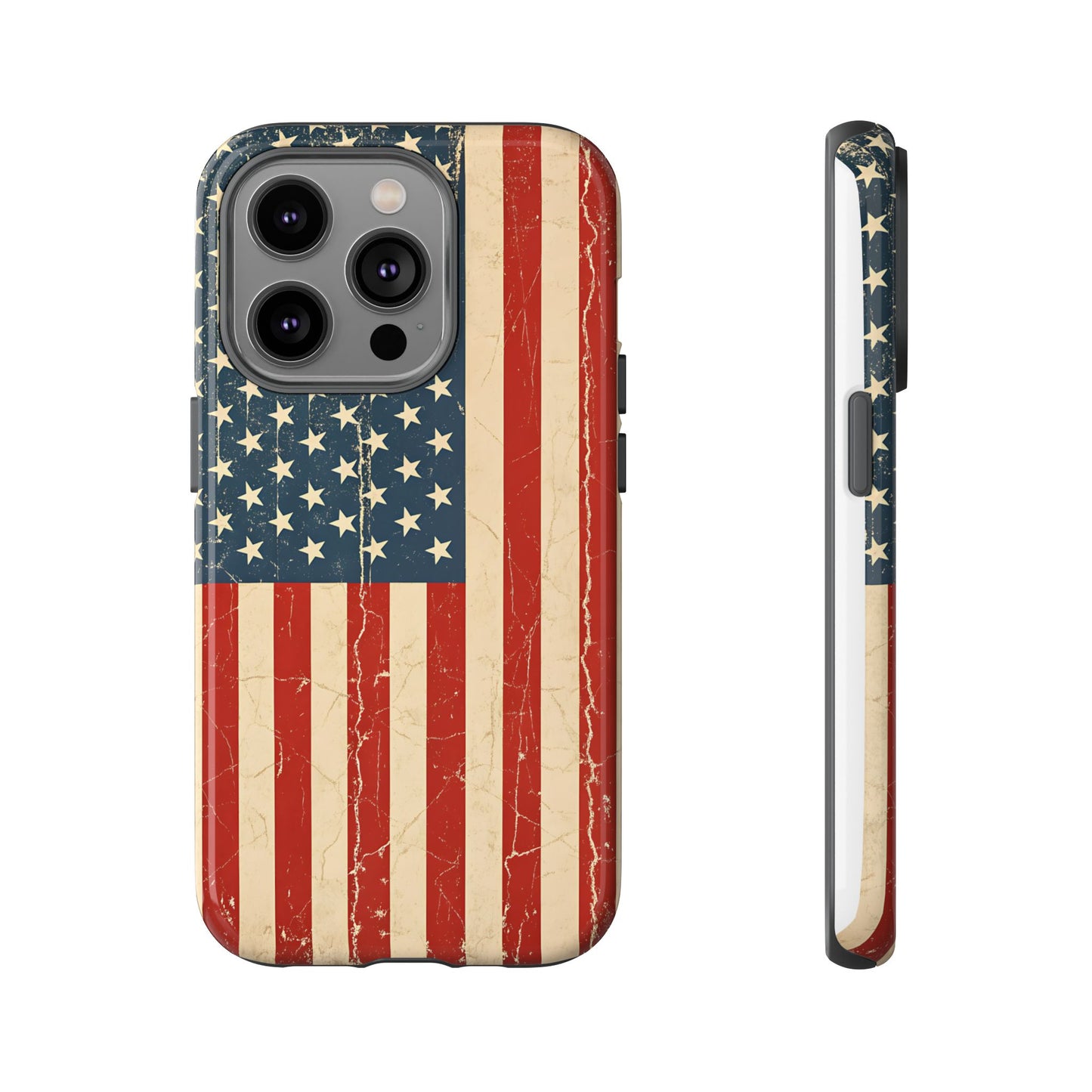 Vintage American Flag Phone Case — Patriotic Tough Case