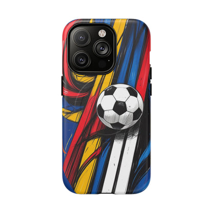Tough Magnetic Case For iPhone Fun Soccer Ball Pattern Design for Soccer Lovers